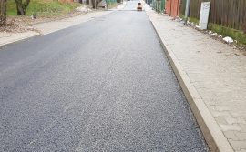Przebudowy drogi ul. 27 Stycznia w Mikołowie - droga asfaltowa