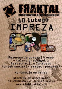 Impreza PRL – DJ Zorka Impreza PRL – DJ Zorka