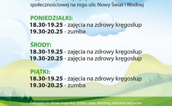 Na Wymyślance ćwiczymy- stresy przegonimy Na Wymyślance ćwiczymy- stresy przegonimy