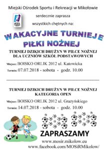 Turnieje piłki nożnej dzikich drużyn – 2018 Turnieje piłki nożnej dzikich drużyn – 2018