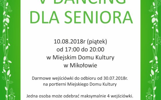 V Dancing dla Seniora V Dancing dla Seniora