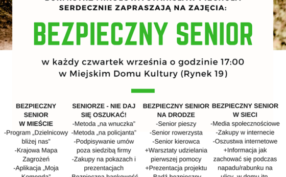 SENIORZE – to Cię zainteresuje! SENIORZE – to Cię zainteresuje!