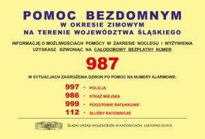 POMOC BEZDOMNYM W OKRESIE ZIMOWYM POMOC BEZDOMNYM W OKRESIE ZIMOWYM
