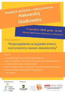 Bezpłatne spotkanie z radcą prawnym Bezpłatne spotkanie z radcą prawnym