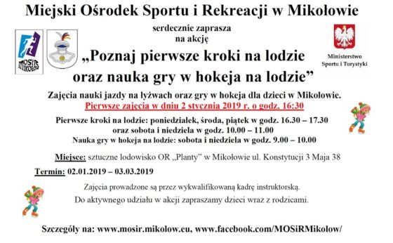 Poznaj pierwsze kroki na lodzie oraz nauka gry w hokeja Poznaj pierwsze kroki na lodzie oraz nauka gry w hokeja