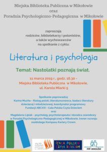 Literatura i psychologia: Nastolatki poznają świat Literatura i psychologia: Nastolatki poznają świat