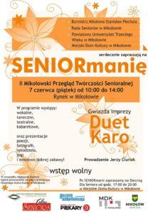 SeniorMania ? II przegląd twórczości senioralnej SeniorMania ? II przegląd twórczości senioralnej