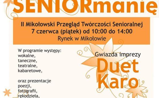 SeniorMania ? II przegląd twórczości senioralnej SeniorMania ? II przegląd twórczości senioralnej