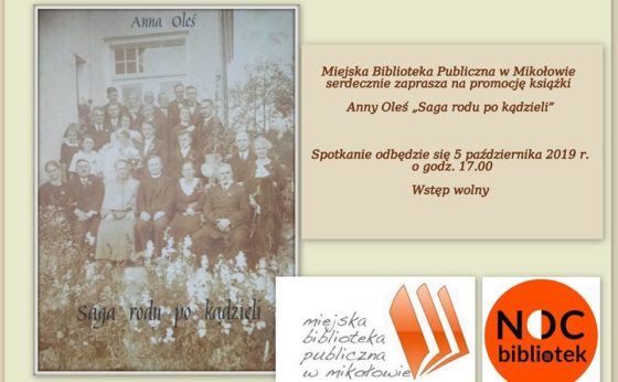 Promocja książki Anny Oleś „Saga rodu po kądzieli” Promocja książki Anny Oleś „Saga rodu po kądzieli”