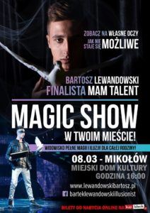 Pokaz magii i iluzji – Bartosz Lewandowski Pokaz magii i iluzji – Bartosz Lewandowski