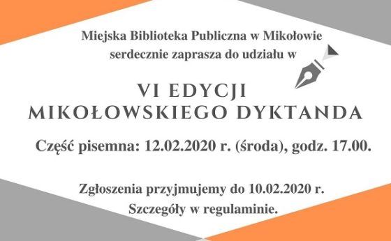 VI Mikołowskie Dyktando VI Mikołowskie Dyktando