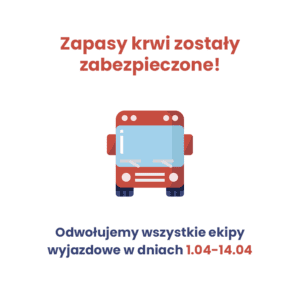 Akcje krwiodawstwa odwołane Akcje krwiodawstwa odwołane