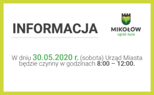 Zmiana godzin pracy Urzędu Miasta