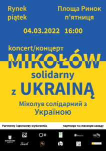 Koncert: Mikołów solidarny z Ukrainą Koncert: Mikołów solidarny z Ukrainą