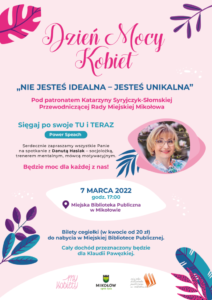 ?Nie jesteś idealna ? jesteś unikalna? Spotkanie z D. Hasiak ?Nie jesteś idealna ? jesteś unikalna? Spotkanie z D. Hasiak