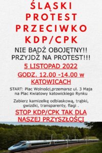 Śląski protest przeciwko KDP/CPK