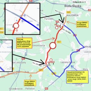 Tymczasowa organizacja ruchu droga wojewódzka nr 925 Tymczasowa organizacja ruchu droga wojewódzka nr 925